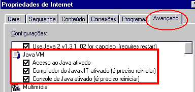 Ativar o Console Java